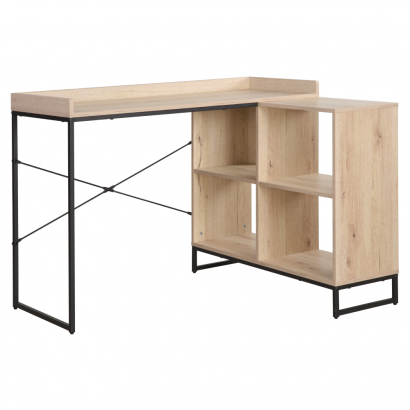 Sarok számítógépasztal. tolgy/fekete. ULOSTOL