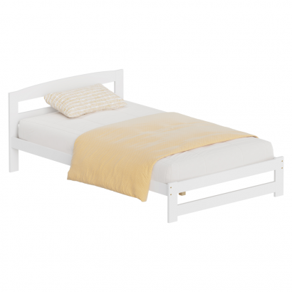 Ágy ágyráccsal. fehér. 120x200. AZRA