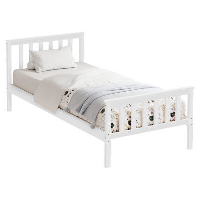 Ágy ágyráccsal. fehér. 90x200. ANATRA