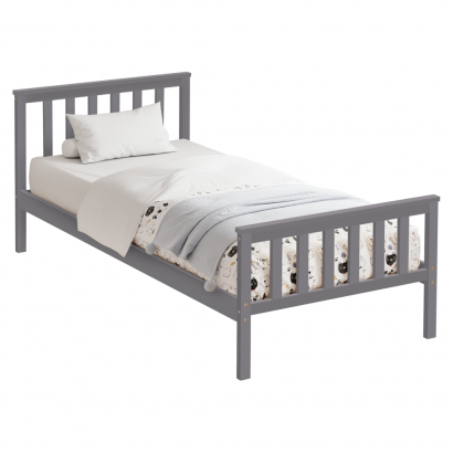 Ágy ágyráccsal. szürke. 90x200. ANATRA