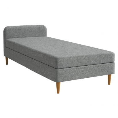 Ágy. 110x200. molitán. szürke. BRUNY