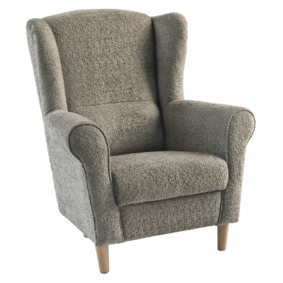 Füles fotel. szürkésbézs Taupe szovet Coral. CHARLOT