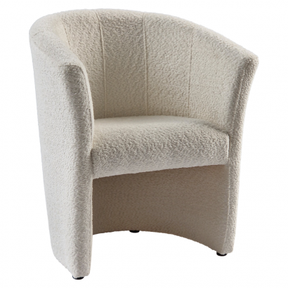 Klub fotel. tejszínes Coral anyag. CUBA