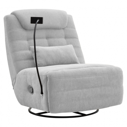 Luxus forgó fotel. hintafotel. világosszürke. UMBRO