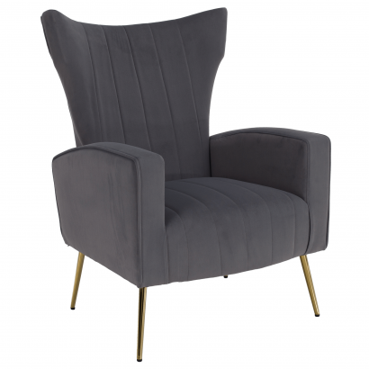 Relaxfotel. szürke Velvet szovet. BARET