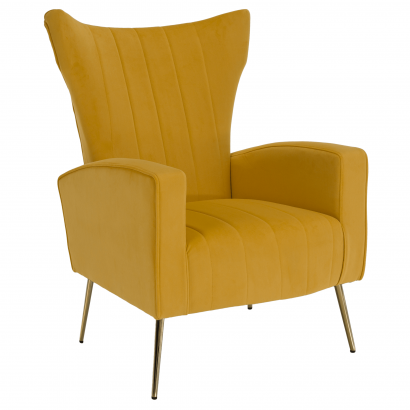 Relaxfotel. sárga Velvet szovet. BARET