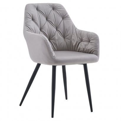 Design fotel. szürke Velvet szovet. VERIO NEW