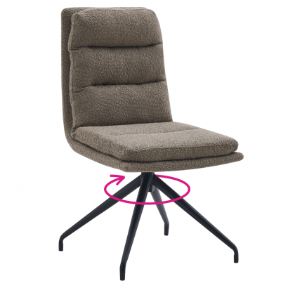 Forgószék. bézs/fekete. LINA