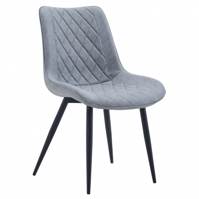 Szék. szürke ekobőr/fekete. HARLAN