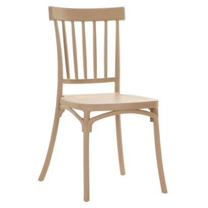 Rakásolható szék. világosbarna. SAZEN NEW