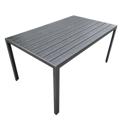 Kerti asztal. alumínium. fekete. ZINAN