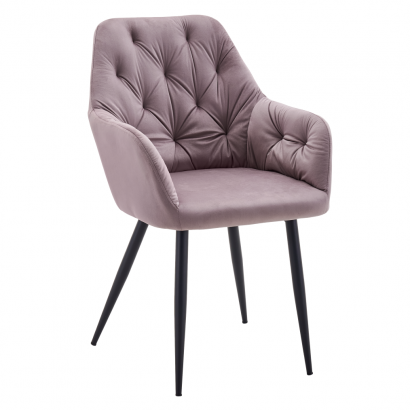Design fotel. rózsaszín Velvet szovet. VERIO NEW