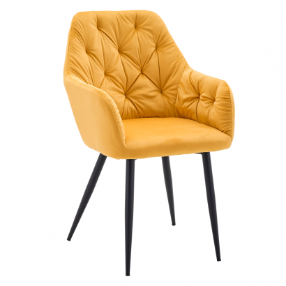 Design fotel. sárga Velvet szovet. VERIO NEW