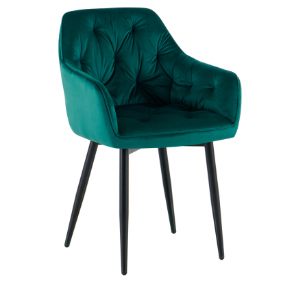 Dizájnos fotel. zold Velvet szovet. FEDRIS 2 NEW