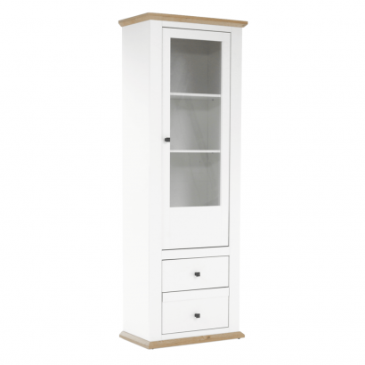 Vitrin MZ4. fehér/grand tolgy. LEON