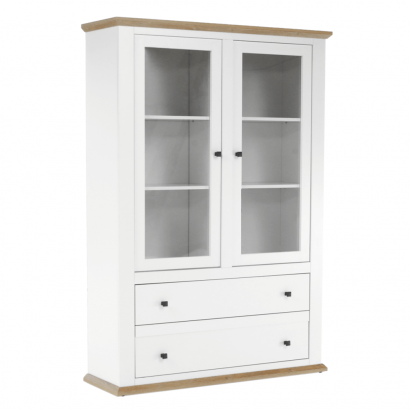 Vitrin MZ5. fehér/grand tolgy. LEON