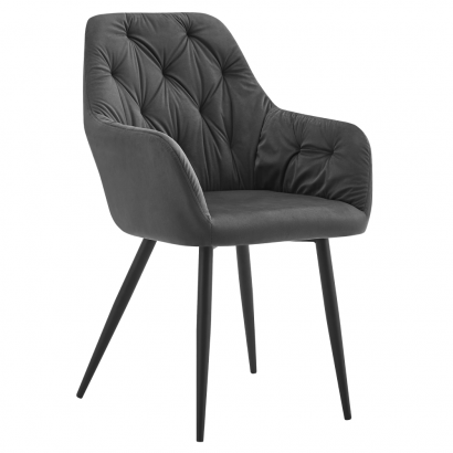 Design fotel. sotétszürke Velvet szovet. VERIO NEW