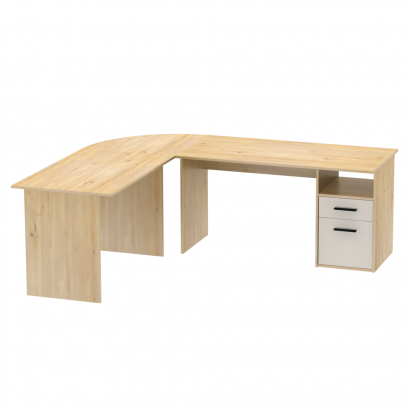 Sarok számítógépasztal. artisan tolgy/kasmír. MAURUS NEW MA11