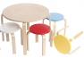 Gyerekbútor szett 1+4 SIGRID kisasztal, kis székekkel
