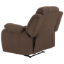 Állítható relaxáló fotel, barna szövet, ASKOY