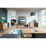 Zsúrasztal FL 102, artisan tölgy/fekete, FORSO