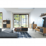 Zsúrasztal FL 102, artisan tölgy/fekete, FORSO