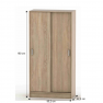 Szekrény, tölgy sonoma, BETTY 4 BE04-003-00 Szekrény, tölgy sonoma, BETTY 4 BE04-003-00
