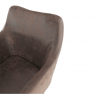 Étkező fotel, barnásszürke/fekete, DABIR