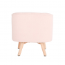 Fotel műszőrméből, rózsaszín/természetes, MAINO