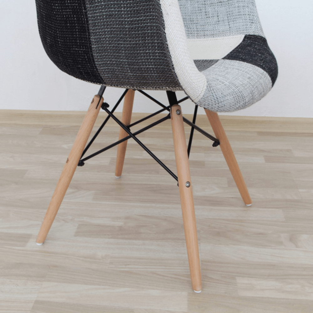 Fotel, anyag patchwork/bükk, KUBIS NEW