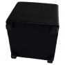 Puff, fekete textilbőr, NIKI NEW Puff, fekete textilbőr, NIKI NEW