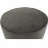 Puff, szürkésbarna Velvet anyag/arany festés, VIZEL