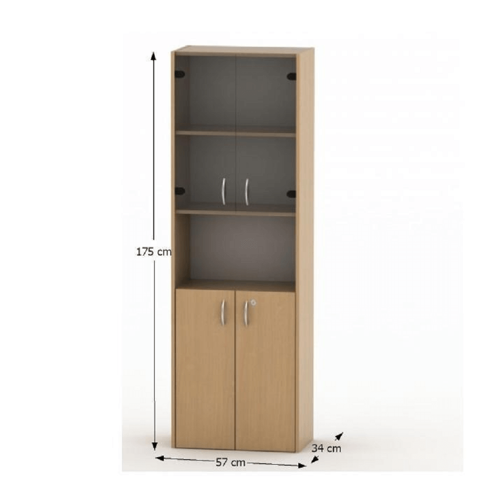 Vitrines könyvespolc, bükk, TEMPO ASISTENT NEW 004