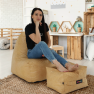 Tabouret, bézs anyagból, RIMINO TYPE 2