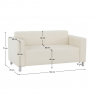 2-személyes, textilbőr bézs, HOMKER
