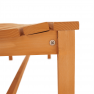 Fából készült kerti pad, természetes/bézs, 120 cm, VEATA