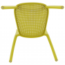 Rakásolható szék, sárga, FEDRA NEW
