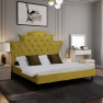 Luxuságy, arany Velvet anyag, 160x200, REINA