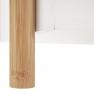 2 polcos állvány, természetes bambusz/fehér, BALTIKA TYP 1