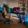 PC asztal/gamer asztal, fekete, JADIS