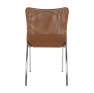 Irodai szék, barna/króm, ALTAN