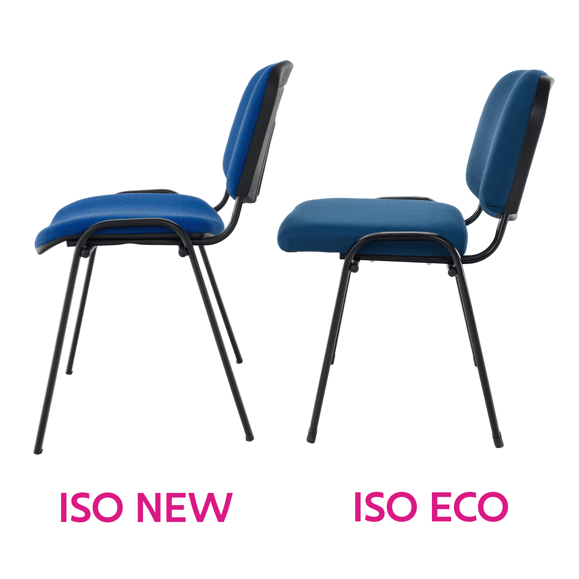 Irodai szék, sötétkék, ISO ECO