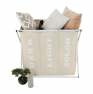 szövet szennyestartó kosár, szürke-bézs, LAUNDRY TYP 3