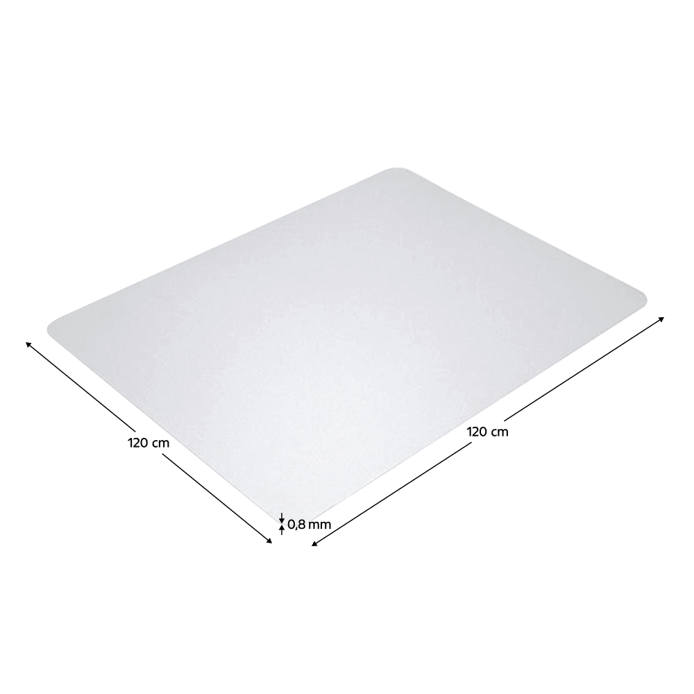 Védőalátét a szék alá, átlátszó, 120x120 cm, 0,8 mm, ELLIE NEW TYP 8 Védőalátét a szék alá, átlátszó, 120x120 cm, 0,8 mm, ELLIE NEW TYP 8