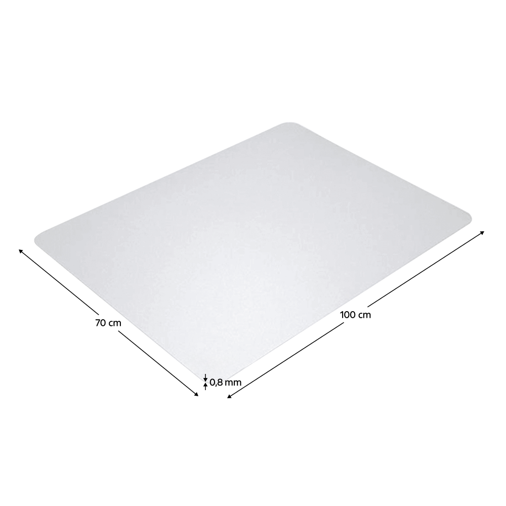 Védőalátét a szék alá, átlátszó, 100x70 cm, 0,8 mm, ELLIE NEW TYP 6 Védőalátét a szék alá, átlátszó, 100x70 cm, 0,8 mm, ELLIE NEW TYP 6