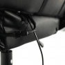 Irodai/gamer szék RGB háttérvilágítással, fekete/fehér/színes minta, ZOPA