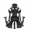 Irodai/gamer szék RGB háttérvilágítással, fekete/fehér/színes minta, ZOPA
