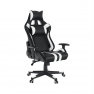 Irodai/gamer szék RGB háttérvilágítással, fekete/fehér/színes minta, ZOPA
