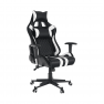 Irodai/gamer szék RGB háttérvilágítással, fekete/fehér/színes minta, ZOPA