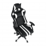 Irodai/gamer szék RGB háttérvilágítással, fekete/fehér/színes minta, ZOPA